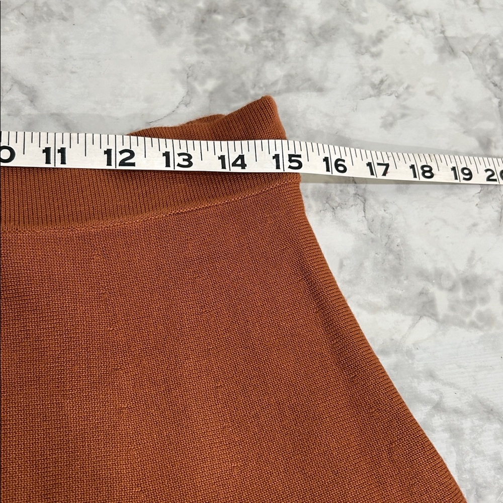 TUCKERNUCK HYACINTH HOUSE CHESTNUT CONNIE KNIT MINI SKIRT Sz LG NEW - Picture 7 of 9